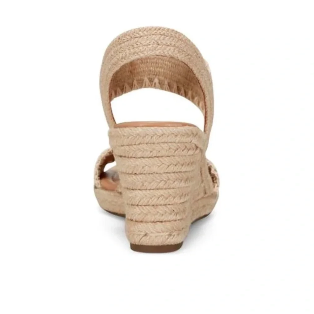 New Easy Spirit Women's Ariella Espadrille 3”Wedge Comfort Sandals Size 10